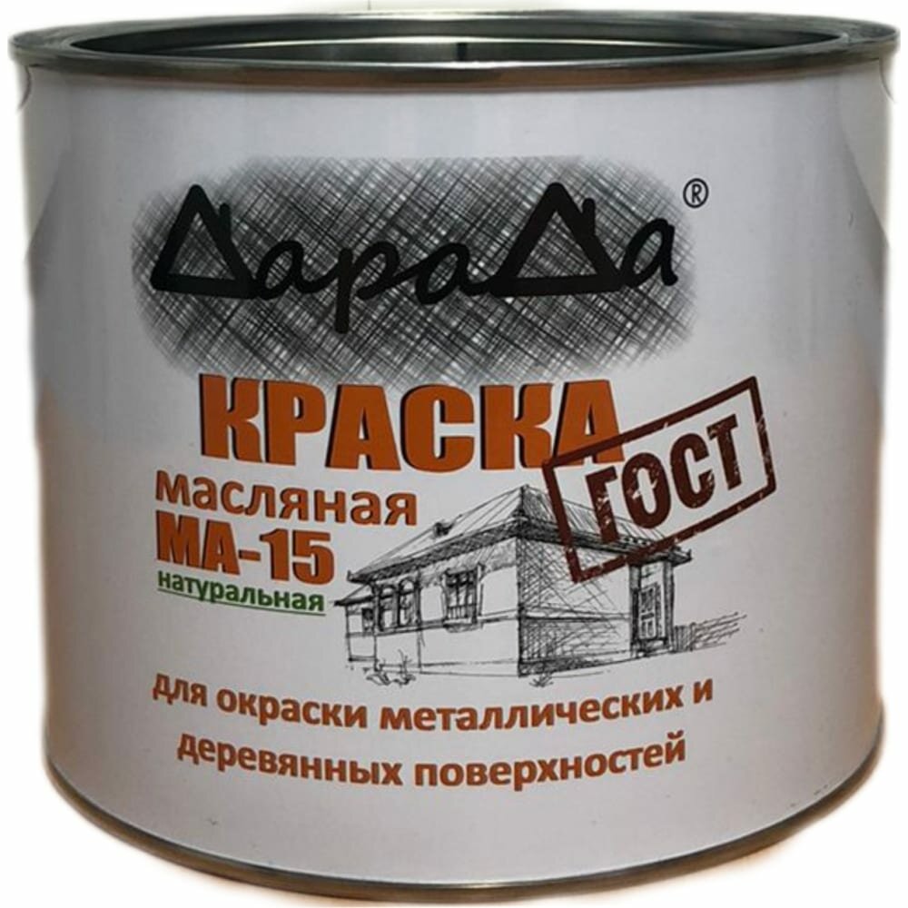 фото Масляная краска ДараДа ма-15 dma15y18