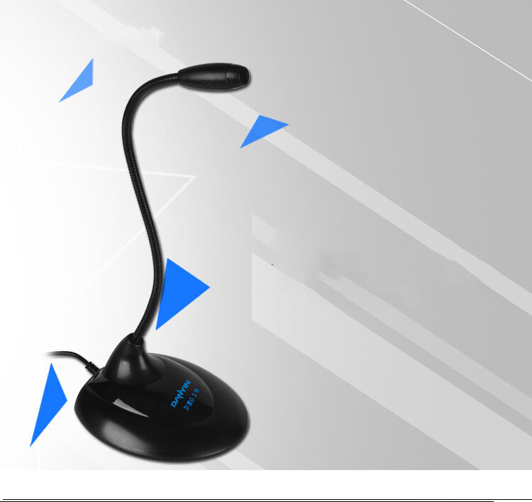 Многофункциональный офисный микрофон MyPads DM-019 из прочного пластика для компьютера черный — фото 2
