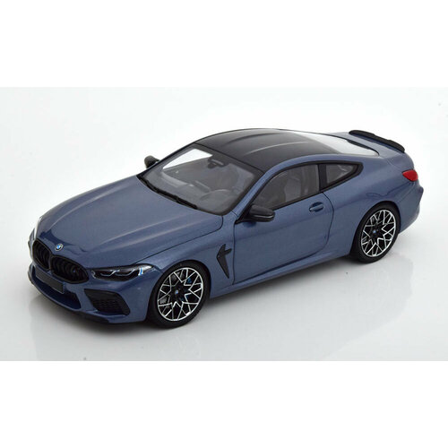 BMW M8 competition coupe 2020 grey blue metallic