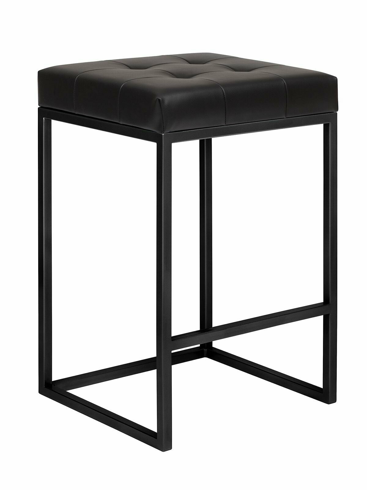 Стул полубарный SOHO, черный, экокожа Black — фото 1