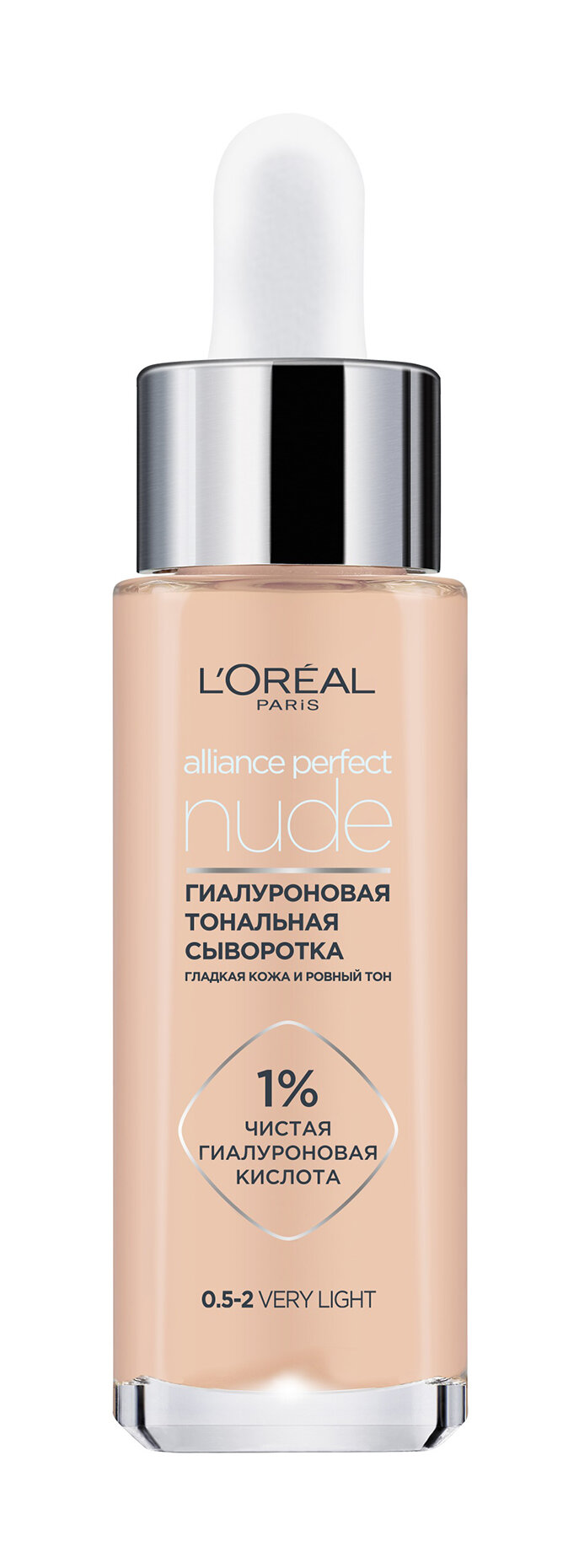 L'OREAL Тональная сыворотка для лица гиалуроновая Alliance Perfect Nude, 30 мл, Very light