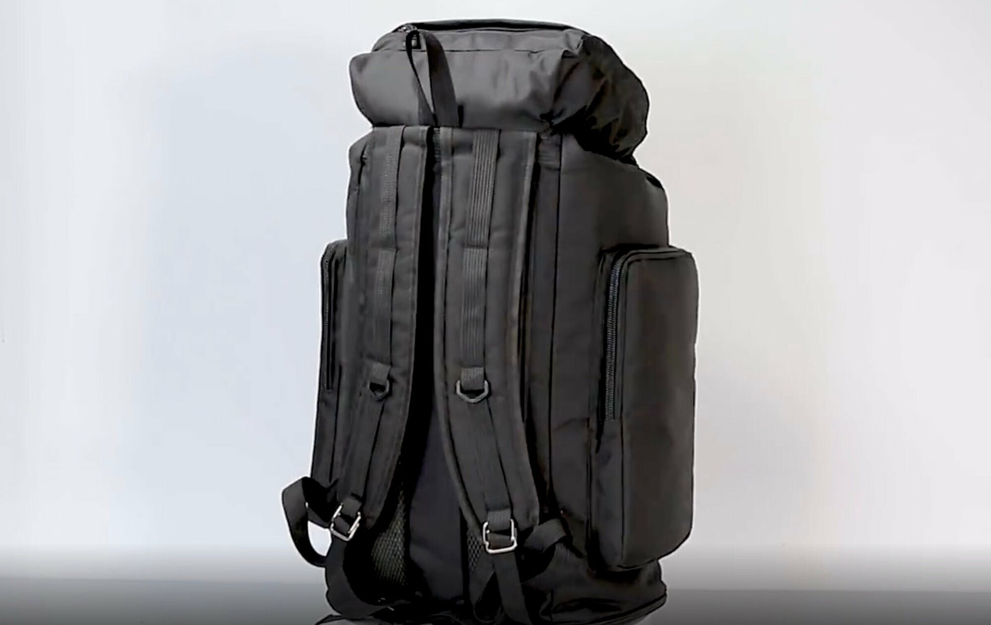 Дорожный универсальный черный рюкзак MyPads M-231980 для альпинизма/походный/путешествий/сборов/ военный для мобилизованных или солдат срочной служ.