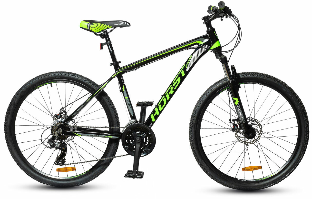 фото Horst Genesis 26" 2022 (требует финальной сборки), Цвет черный-салатовый-серый, Размер 21"