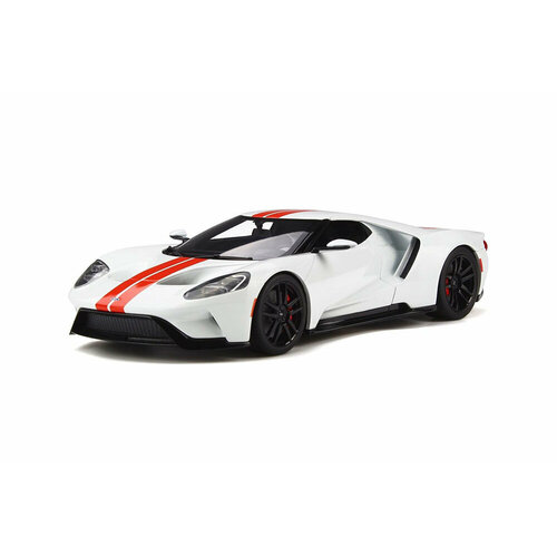 Ford gt 2017 white/red stripes limited edition 1500 pcs.