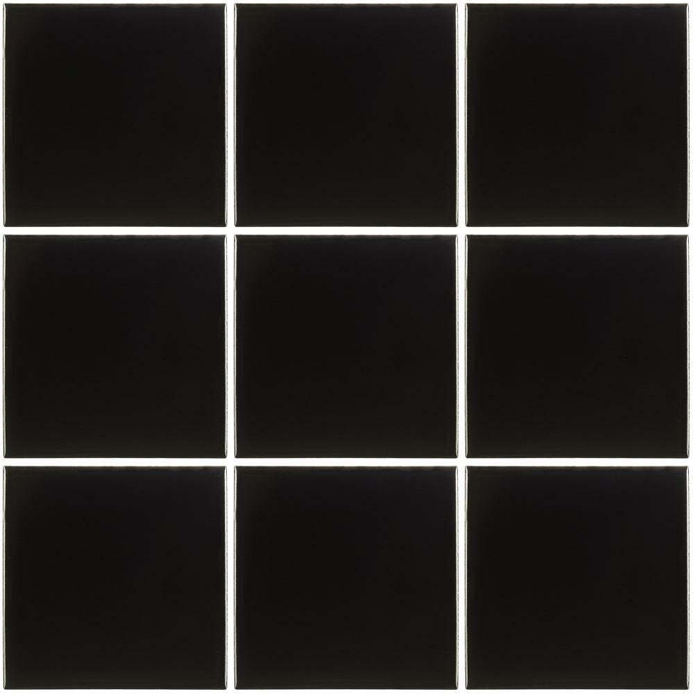 фото Мозаика Starmosaic черная керамическая 300х300х6 мм глянцевая