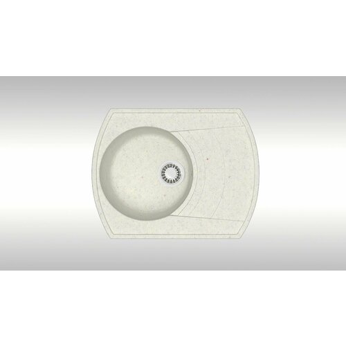 Мойка для кухни каменная MARRBAXX 25/Q7, хлопок, матовая с сифоном