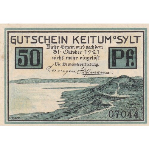 Германия (Веймарская Республика) Кайтум 50 пфеннигов 1921 г.