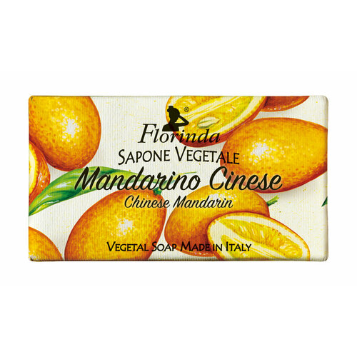 FLORINDA Mandarino Cinese Мыло для тела Китайский Мандарин, 100 г мыло mandarino 100 г