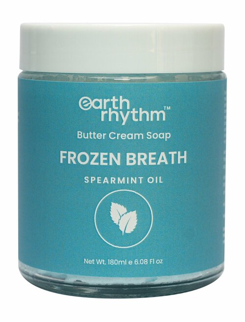 EARTH RHYTHM Frozen Breath Крем-мыло для тела с мятой, 180 г