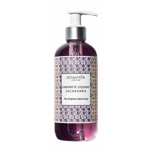 Жидкое мыло с цветочным ароматом Benamor Jacaranda Calming Liquid Soap 300 мл . жидкое мыло с ароматом лимона florinda liquid soap lemon