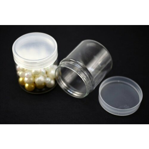 Контейнер для мелочей круглый диаметр 48мм высота 55см емкость 70мл пластиковый 1005-013 1шт 249₽