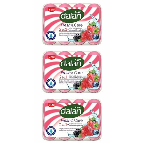 Dalan Мыло туалетное Fresh & Care Лесные ягоды, 360 г, 3 уп мыло dalan fresh