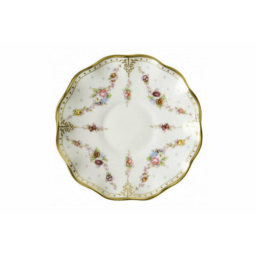 Блюдце для чашки суповой Royal Crown Derby Роял Антуанетта