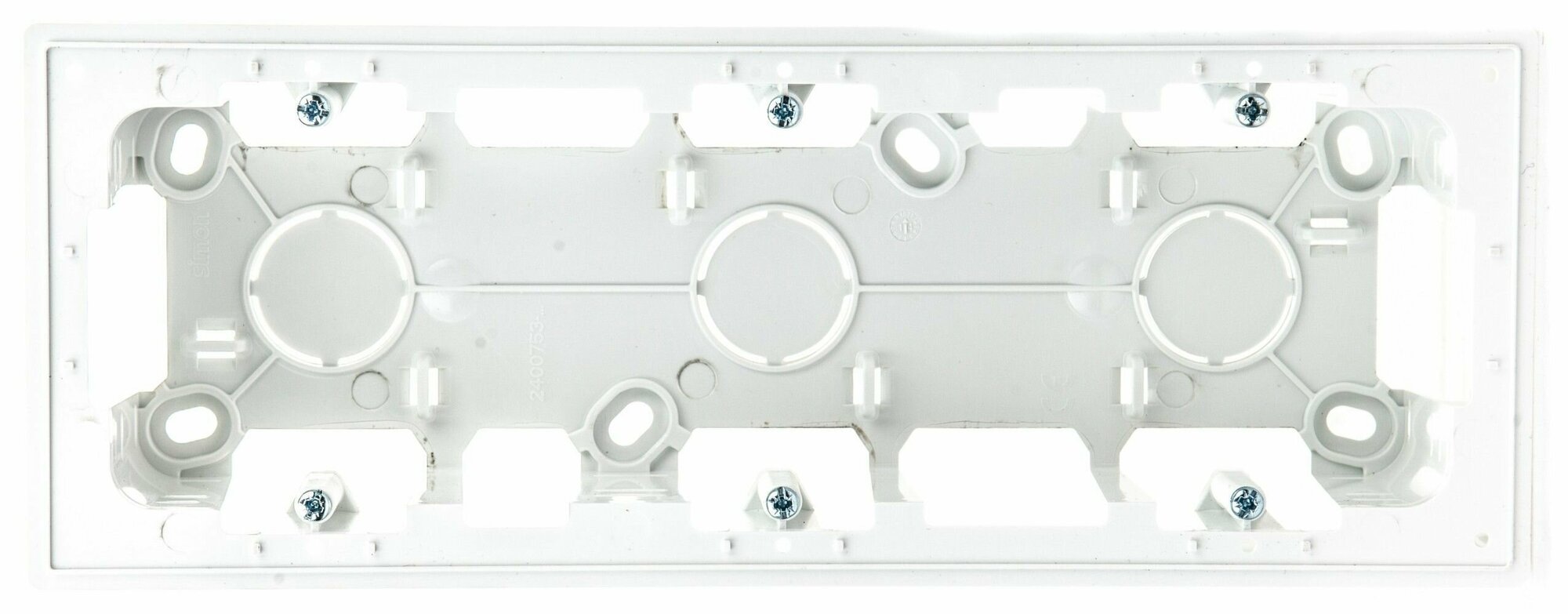 фото Simon 24 Белая Коробка монтажная для накладного монтажа на 3 модуля, арт.2400753-030