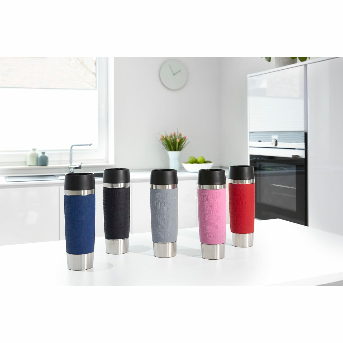 Термокружка Emsa Travel Mug Waves Grande 0,5л (N2011900) - фотография № 5