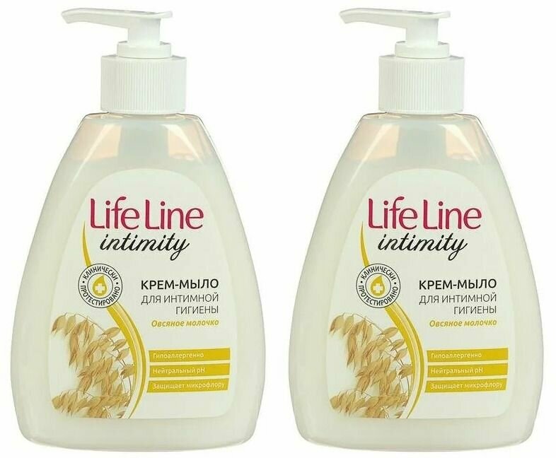 фото Весна Life line intimity, Жидкое крем-мыло, Овсяное Молочко, 280 мл, 2 шт