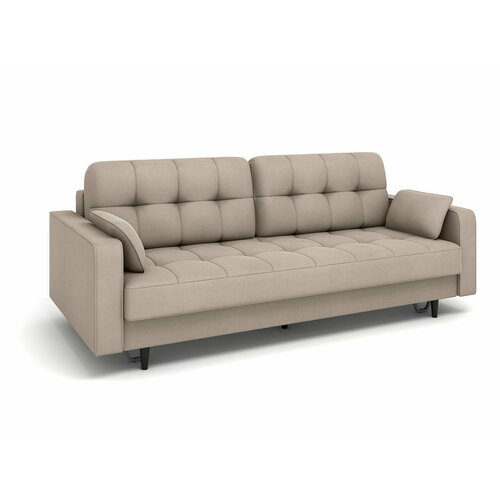 Диван Орлеан пантограф пружинный бежевый рогожка ширина 229 см спальное место 154х202 см