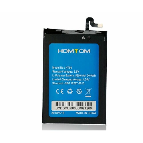 Аккумуляторная батарея MyPads 5500mAh HT50 на телефон Homtom HT50 + инструменты для вскрытия + гарантия