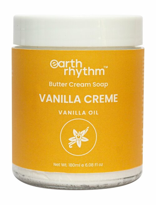 EARTH RHYTHM Vanilla Creme Крем-мыло для тела с ванилью и маслом ши, 180 г