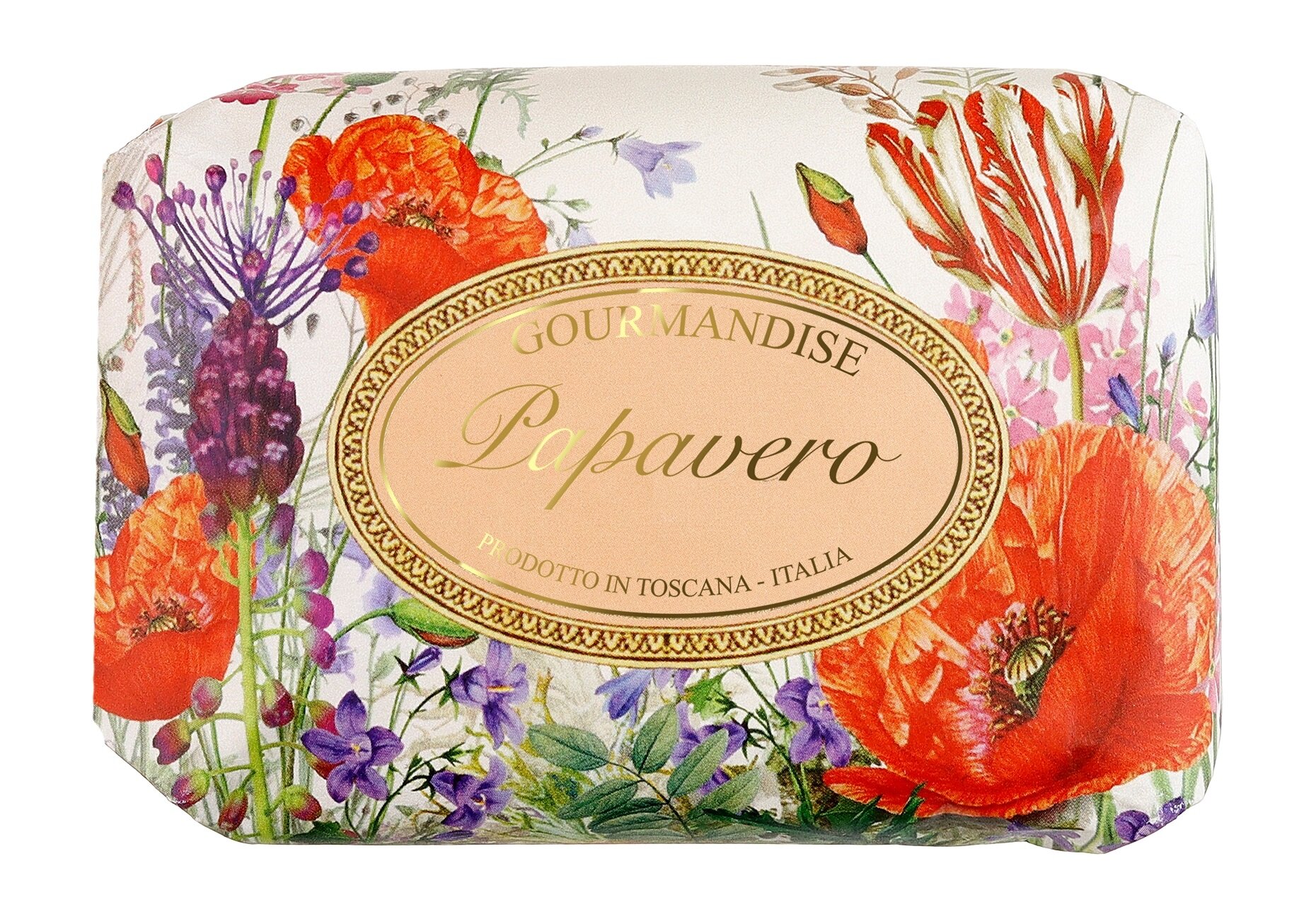 фото GOURMANDISE Мыло натуральное парфюмированное, 200 г, Мак