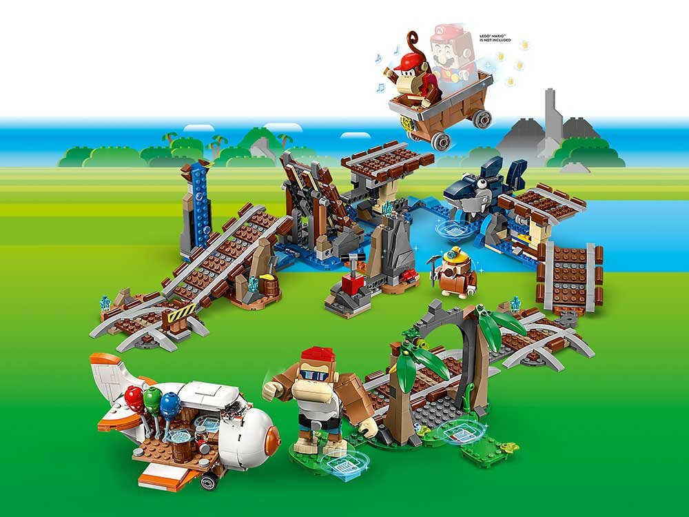 Конструктор LEGO Super Mario 71425 Конструктор Поездка Дидди Конга на шахтной тележке