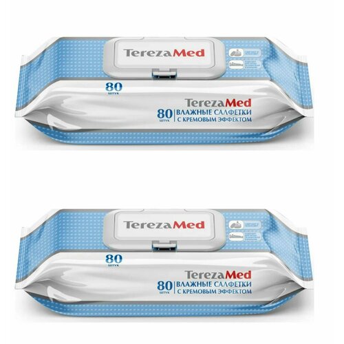 Влажные салфетки с кремовым эффектом TerezaMed 80 шт 2 уп 1309₽