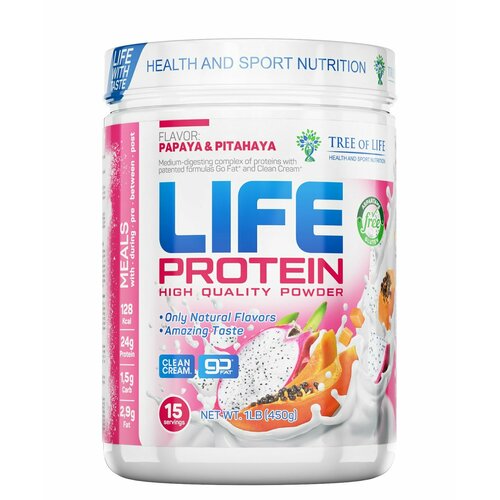 Tree of Life Life Protein 450 гр (папайя-питайя) tree of life life protein 450 гр blueberry and blackberry