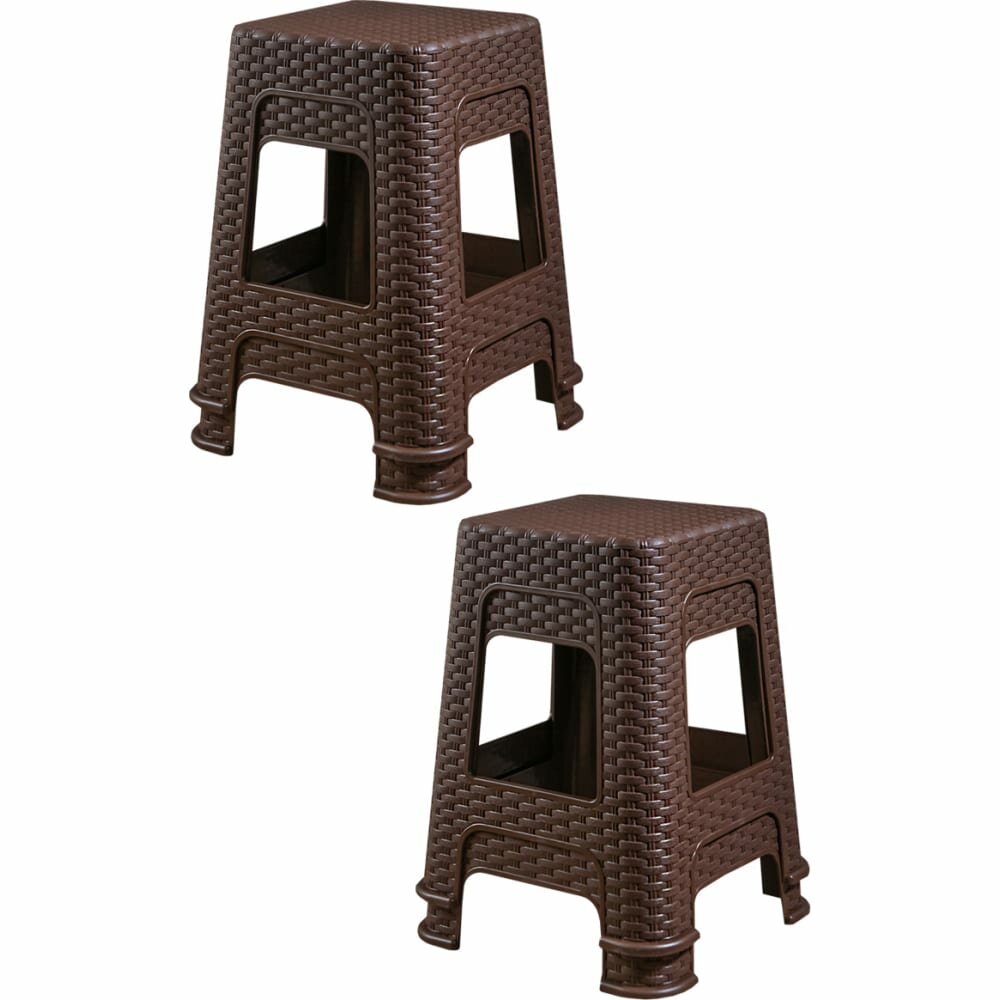 Табурет Violet Ротанг высота 45 см, коричневый, 4 шт. N-Tab/4-2202-01