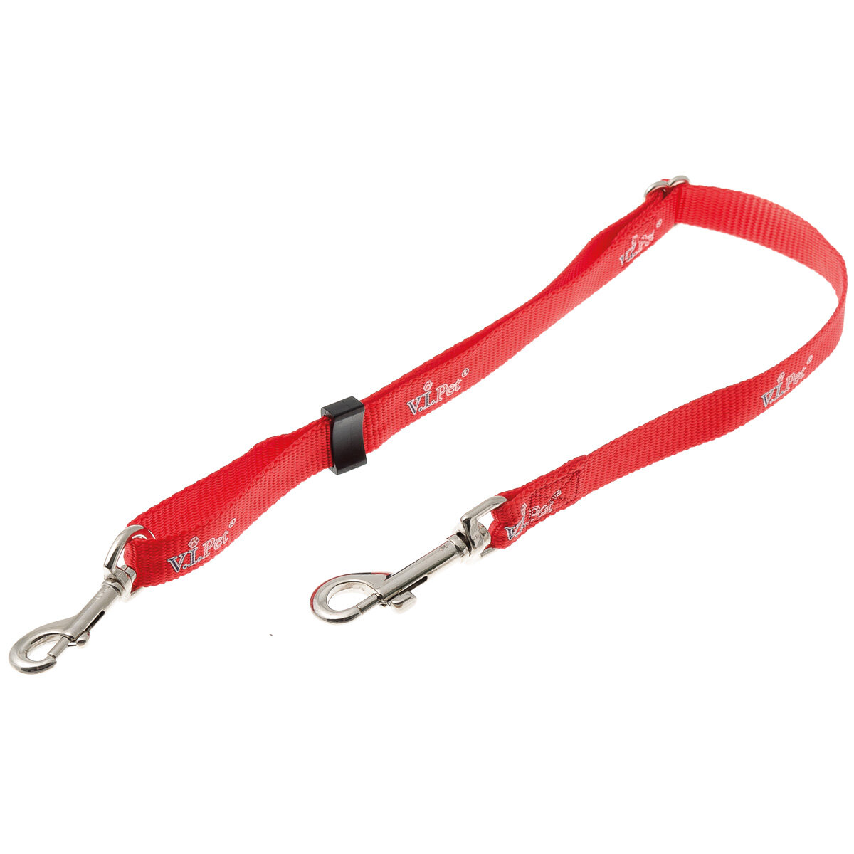 Удлинитель для поводка собаки 15мм (50 см-80 см), красный, V.I.Pet, 73-2888 - фотография № 1