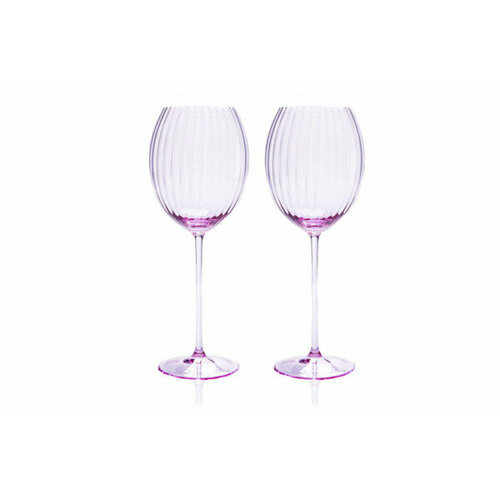 Набор бокалов для белого вина Anna Von Lipa Лион 380 мл, 2 шт, стекло хрустальное, лиловый