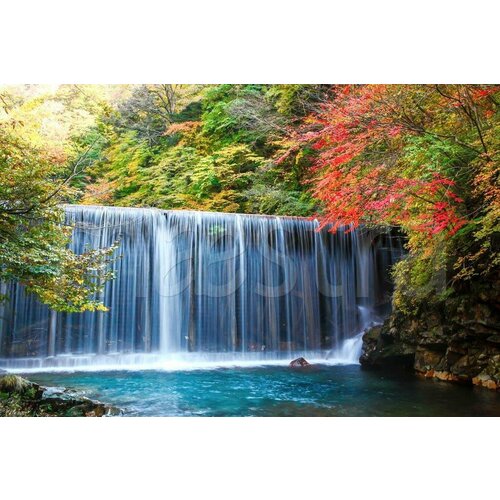 Фотообои Водопад в Японии 275x413 (ВхШ), бесшовные, флизелиновые, MasterFresok арт 9-882 фотообои водопад сай иго канчанабури 275x413 вхш бесшовные флизелиновые masterfresok арт 9 897