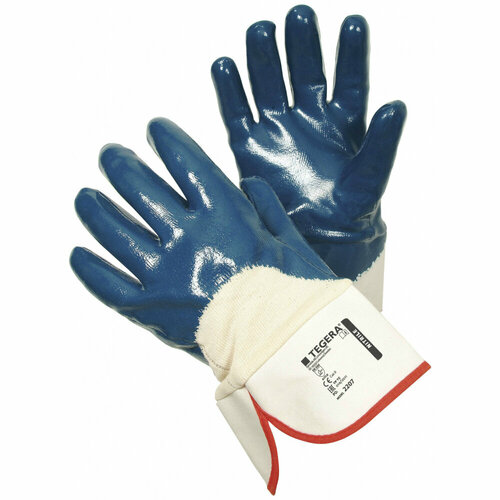 Маслобензостойкие нитриловые рабочие перчатки TEGERA 2207-10 kraftool nitril нитриловые индустриальные перчатки маслобензостойкие размер xxl