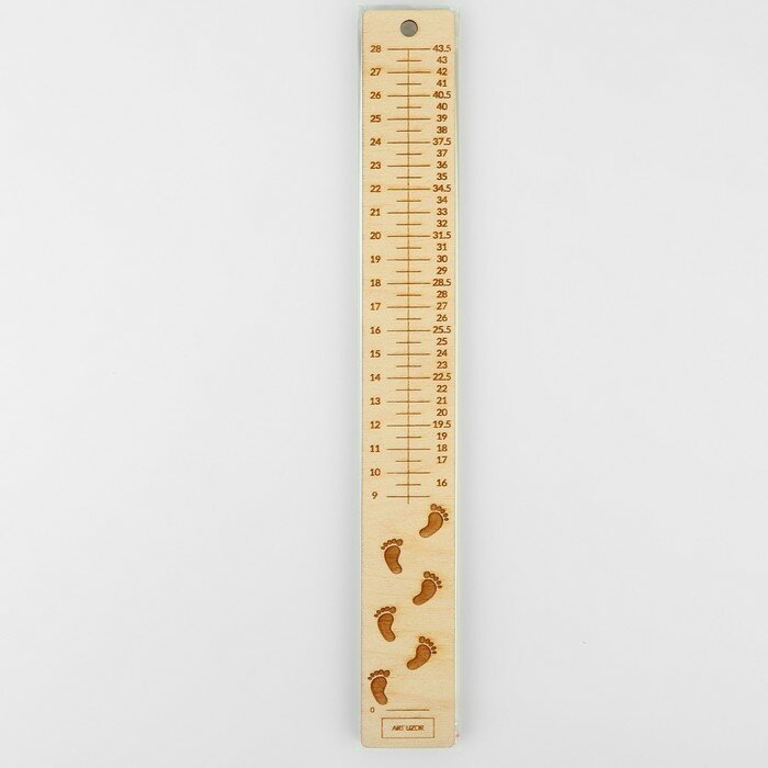 Линейка для определения размера ноги, 40 × 31,3 см — фото 1