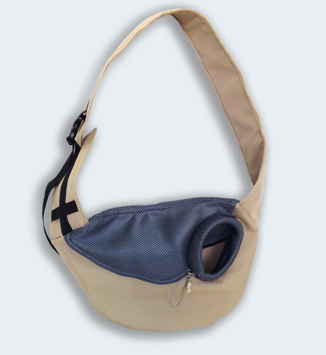 Слинг для животных Melenni Эконом XS бежевый/серая сетка 33Х19Х9 см; Вес: 220 гр.