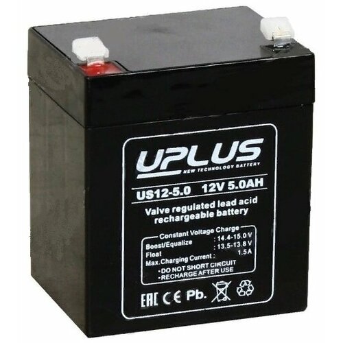 Аккумулятор для ИБП и прочего электрооборудования UPLUS US-General Purpose US12-5.0 12V 5 А/ч (90х70х105) AGM leoch uplus hpg7b 4