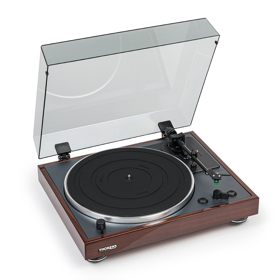 Автоматический проигрыватель винила Thorens TD 102 A (AT-VM95E) High Gloss Walnut — фото 3