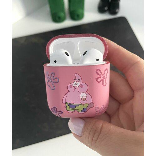 Чехол для наушников AirPods 1/2, Sponge&Square, Patrick, розовый