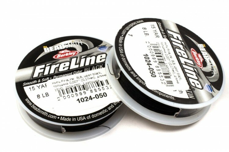 Нить FireLine 8LB, цвет black, толщина 0,007" (0,17мм), длина 15YD, 1024-050, 1 катушка