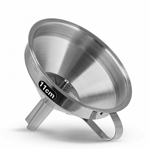 Воронка из нержавеющей стали с съемным фильтром 11 см 435₽