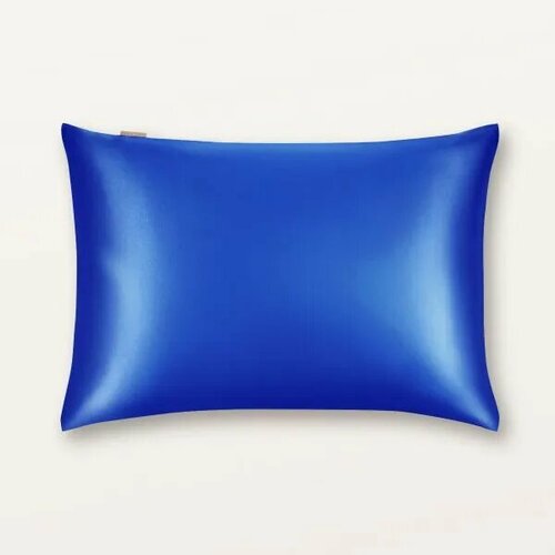Шелковая наволочка 50х70 см Ayris Silk / 100% натуральный премиальный шелк, цвет королевский синий