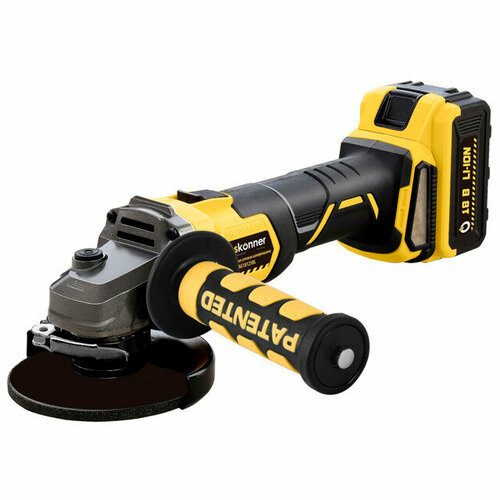 Шлифмашина угловая HANSKONNER HAG18125BL 125мм 18В 2АКБ 3499000₽