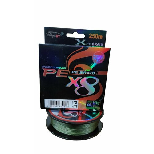 фото Плетеный шнур boyaby pe x8 0.14 20кг 250м