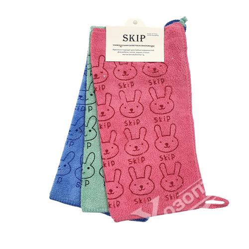 Набор салфеток с рисунком из микрофибры 3шт, 25*25см OLS-862-5 (10066) Shanghai CO