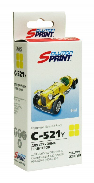 Картридж Sprint SP-C-521iY CLI для Canon совместимый