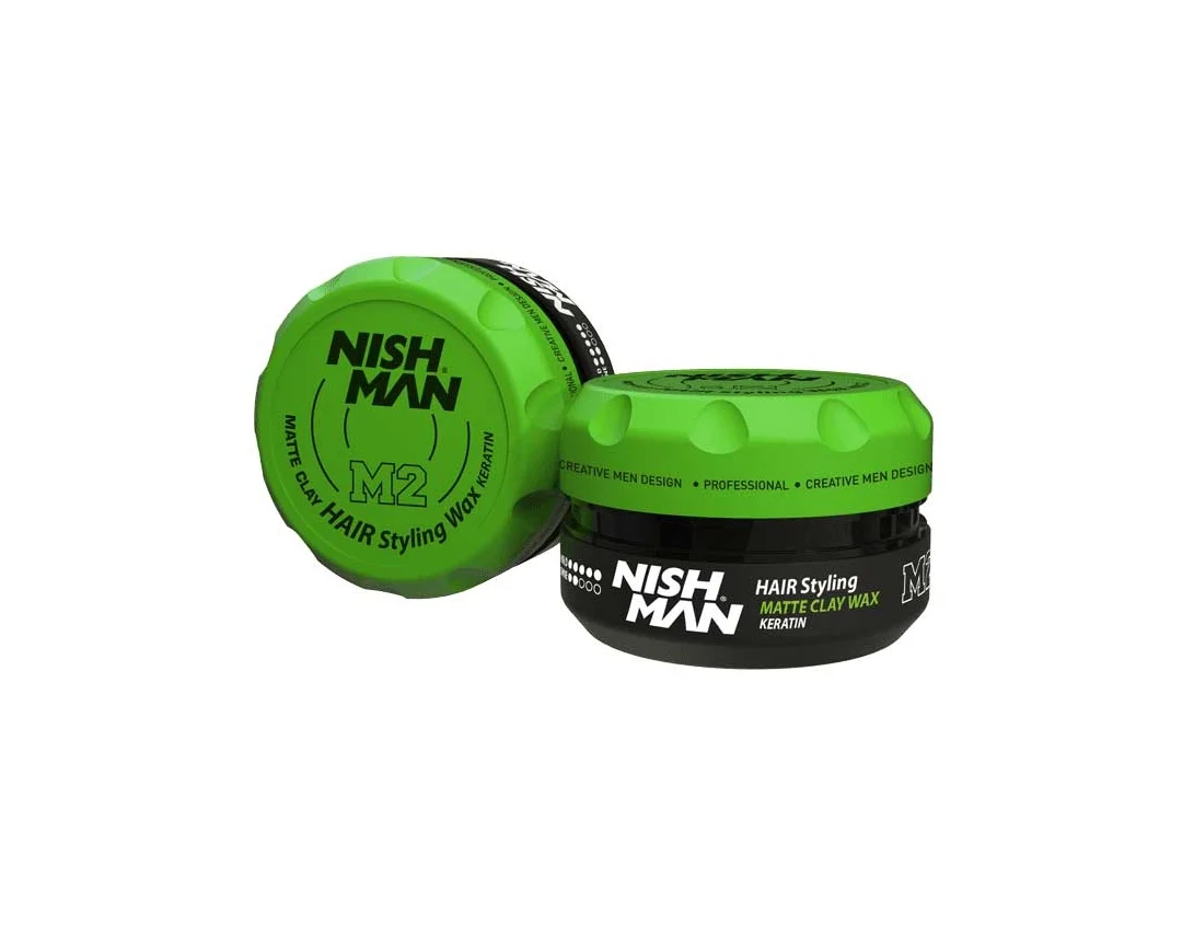 NISHMAN Глина Matte Clay Hair Styling Wax M2, 30 мл