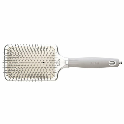 Щетка массажная Olivia Garden Expert Care Rectangular Nylon Bristles Silver L