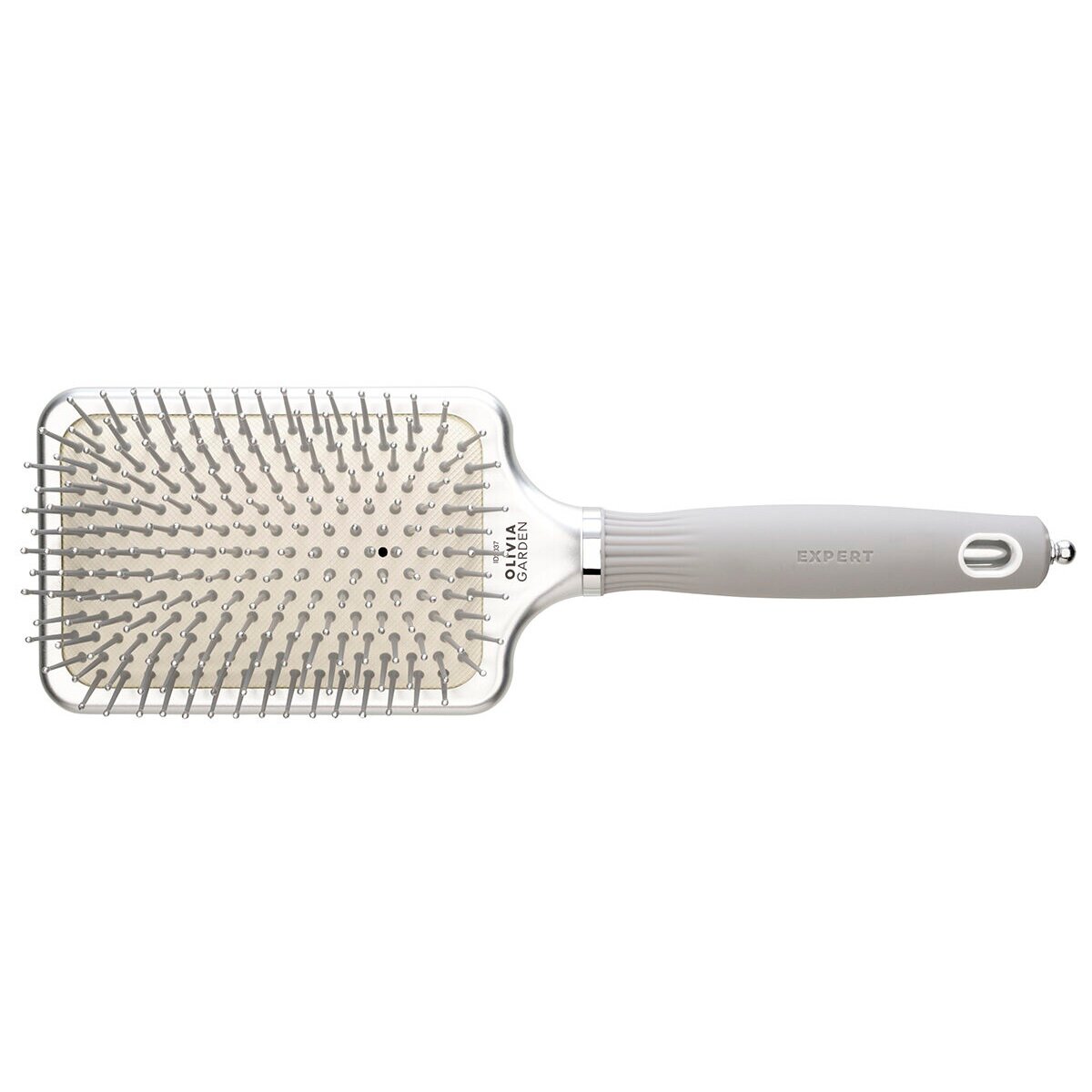 фото Щетка массажная Olivia Garden Expert Care Rectangular Nylon Bristles Silver L
