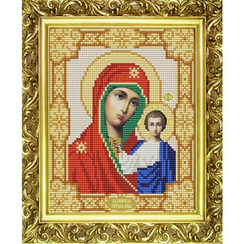 Рисунок на ткани (Бисер) конёк арт. 9111 Богородица Казанская 15х18 см