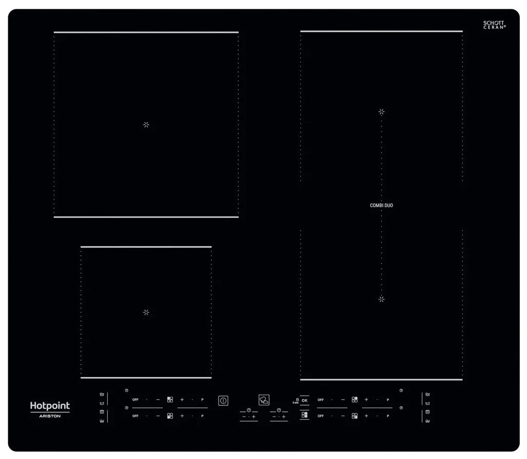 Индукционная варочная панель Hotpoint HB 4860B NE, с рамкой, черный