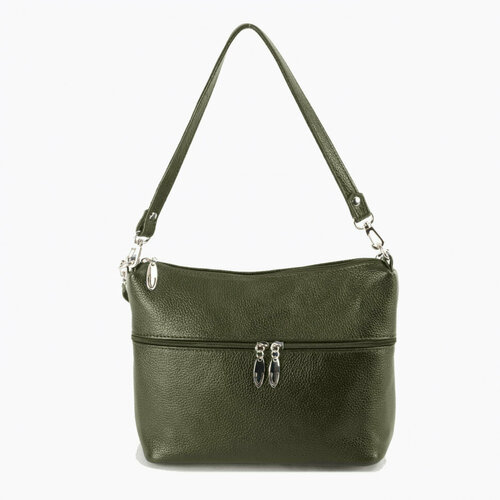 фото Сумка sumkov, фактура зернистая, хаки, зеленый